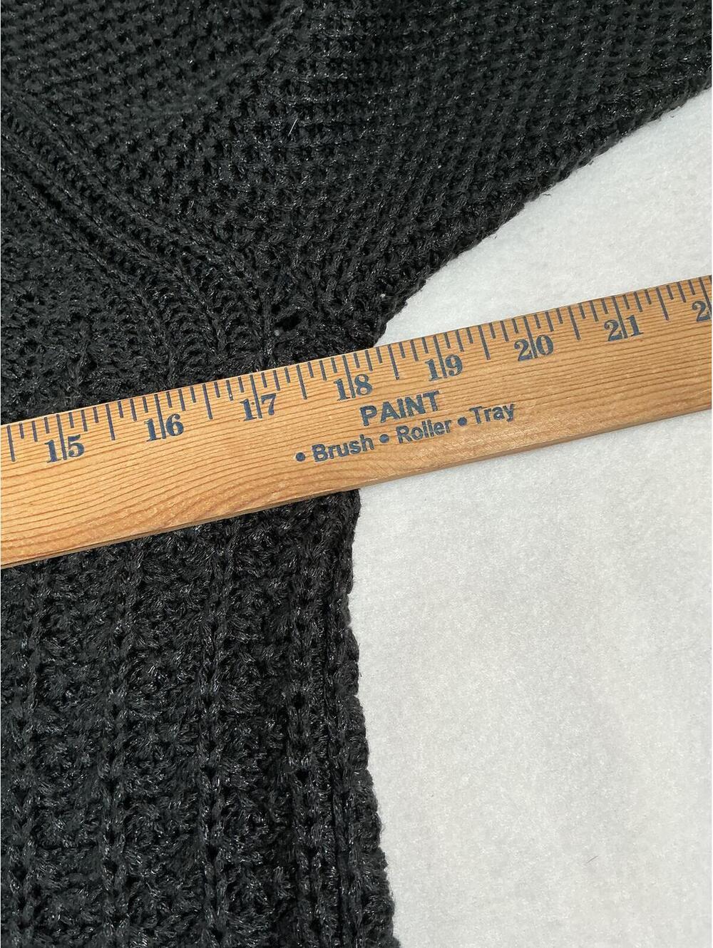 Calvin Klein Jeans Black Textured Knit Crewneck Sweater Size M - Picture 6 of 8